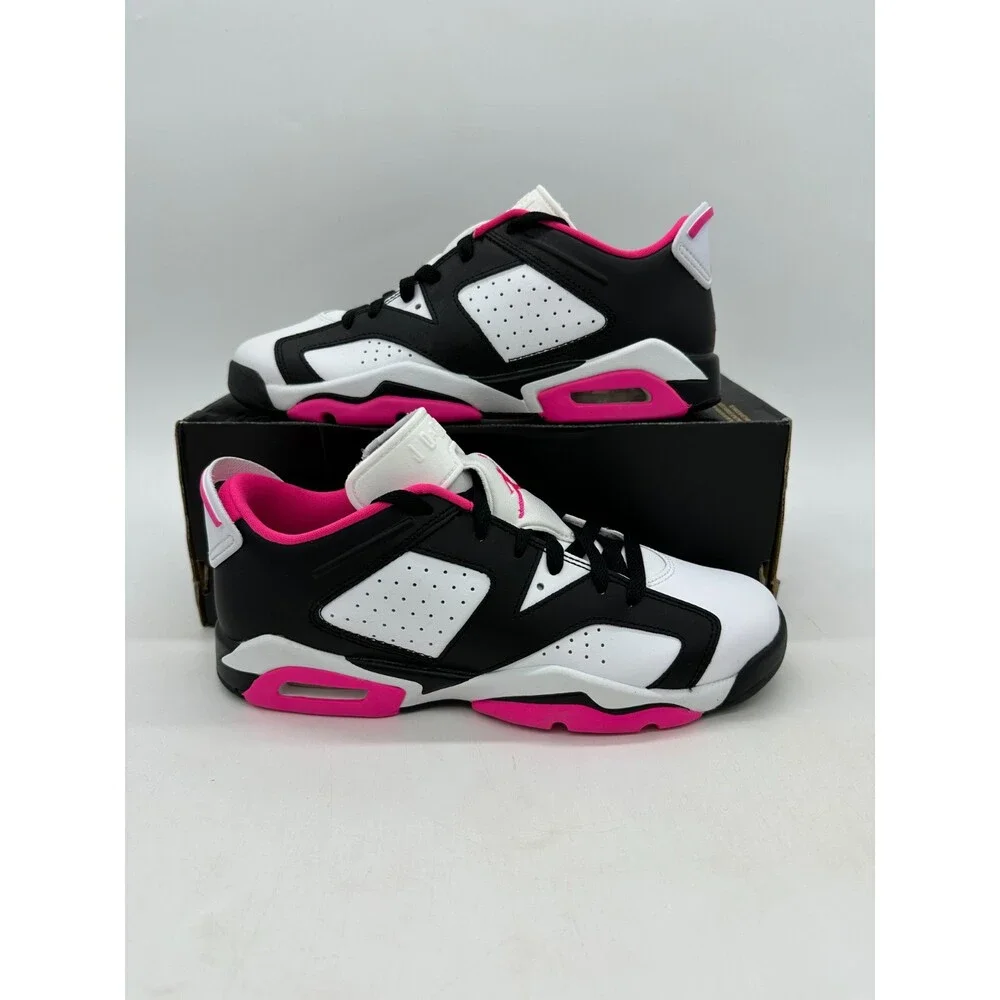 Air Jordan 6 Retro Low Women's size 8.5 Youth size 7 Pink White Shoes 768878 061